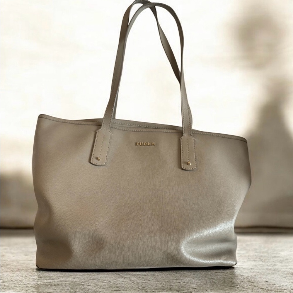Furla Beige Tote Bag